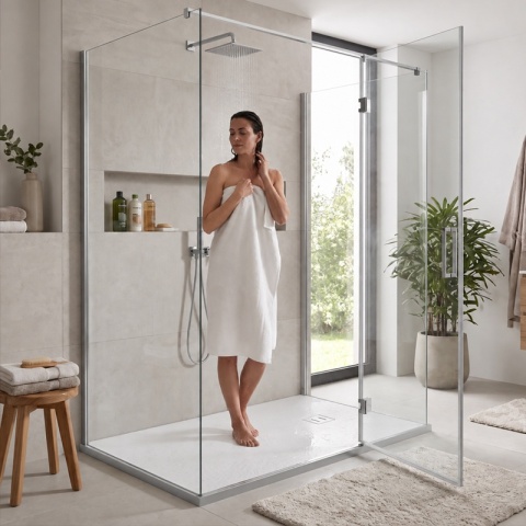 BRODZIK PRYSZNICOWY PROSTOKĄTNY 150x90 CM NISKI BIAŁY STRUKTURA KAMIENIA MAT RIKO
