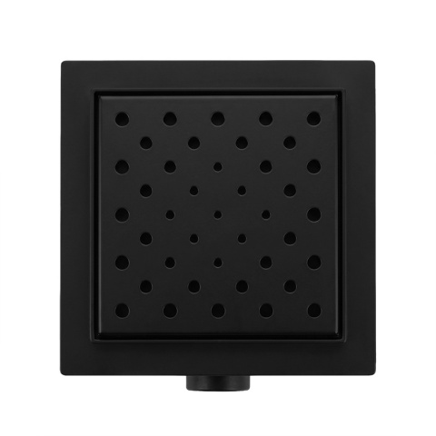 ODPŁYW LINIOWY 15x15 KWADRATOWY CZARNY NISKI SYFON WYSOKA PRZEPUSTOWOŚĆ DL06 CIRCLE