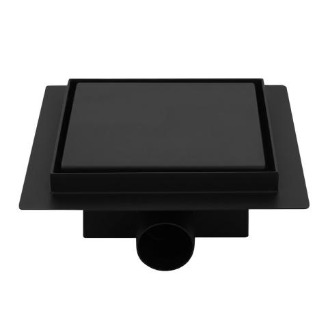 ODPŁYW LINIOWY 15x15 KWADRATOWY CZARNY NISKI SYFON WYSOKA PRZEPUSTOWOŚĆ DL06 FIX