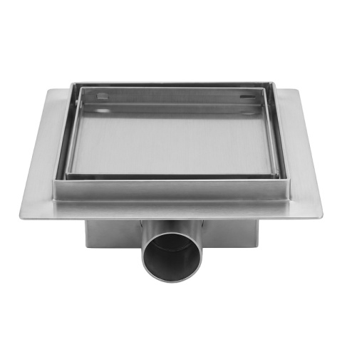 ODPŁYW LINIOWY 15x15 KWADRATOWY INOX NISKI SYFON WYSOKA PRZEPUSTOWOŚĆ DL06 FIX