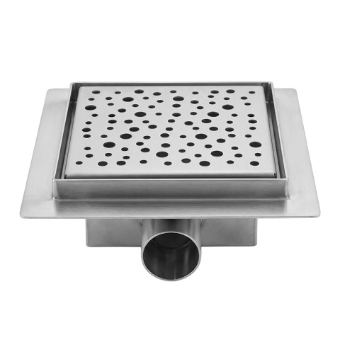 ODPŁYW LINIOWY 15x15 KWADRATOWY INOX NISKI SYFON WYSOKA PRZEPUSTOWOŚĆ DL06 WAVE