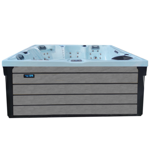 JACUZZI OGRODOWE WANNA SPA340 SPA340 JASNA FALA OCEANU OBUDOWA SZARA 220x220 CM