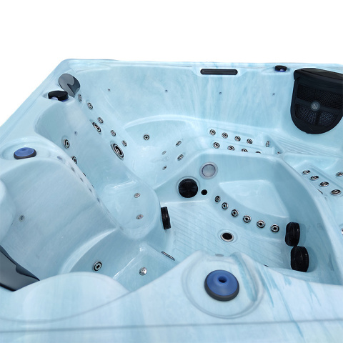 JACUZZI OGRODOWE WANNA SPA340 SPA340 JASNA FALA OCEANU OBUDOWA SZARA 220x220 CM