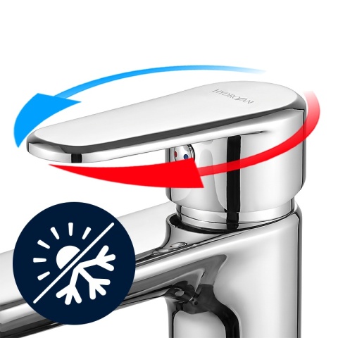 BATERIA UMYWALKOWA ŁAZIENKOWA NABLATOWA STOJĄCA KRAN CHROM PERLATOR FARGO-CH