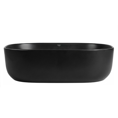 UMYWALKA NABLATOWA CERAMICZNA PROSTOKĄTNA MILO-MTB-370 CZARNY MAT 37x25 CM