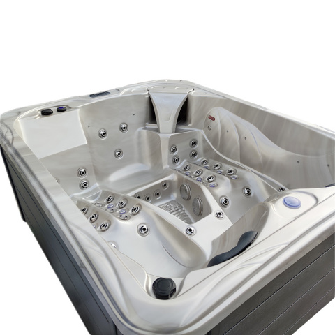 JACUZZI OGRODOWE WANNA SPA705 CAPPUCCINO OBUDOWA SZARA 210x170 CM