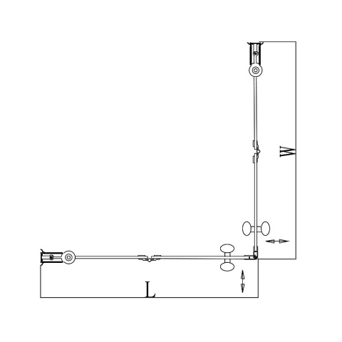 KABINA PRYSZNICOWA KWADRATOWA KZ1290B CHROM 90x90 CM