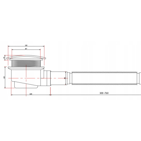 KABINA PRYSZNICOWA PROSTOKĄTNA Z BRODZIKIEM KZ103C/ST03C CZARNA/CZARNY 120x80 CM