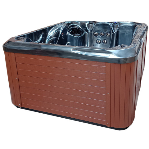 JACUZZI OGRODOWE WANNA SPA203 CZARNA FLLA OCEANU OBUDOWA BRĄZOWA 200x160 CM