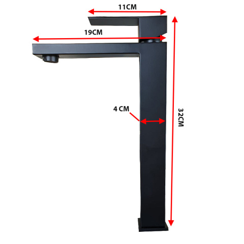 BATERIA ŁAZIENKOWA UMYWALKOWA F211HB CZARNA