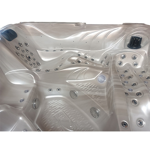 JACUZZI OGRODOWE WANNA SPA702 CAPPUCCINO OBUDOWA SZARA 230x230 CM