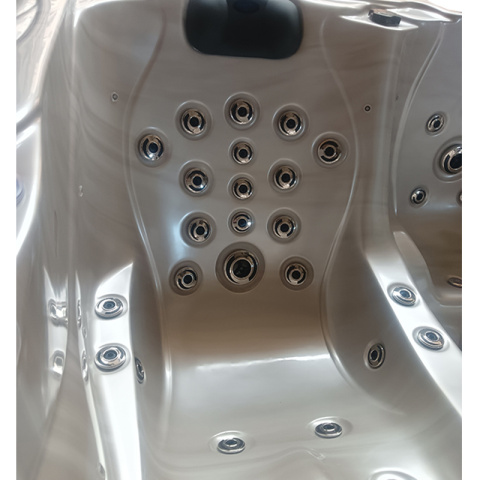 JACUZZI OGRODOWE WANNA SPA702 CAPPUCCINO OBUDOWA SZARA 230x230 CM