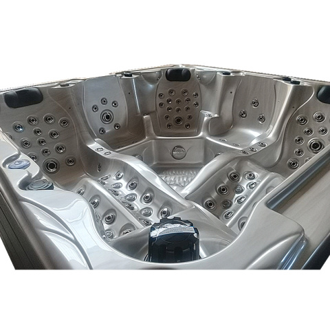 JACUZZI OGRODOWE WANNA SPA702 CAPPUCCINO OBUDOWA SZARA 230x230 CM