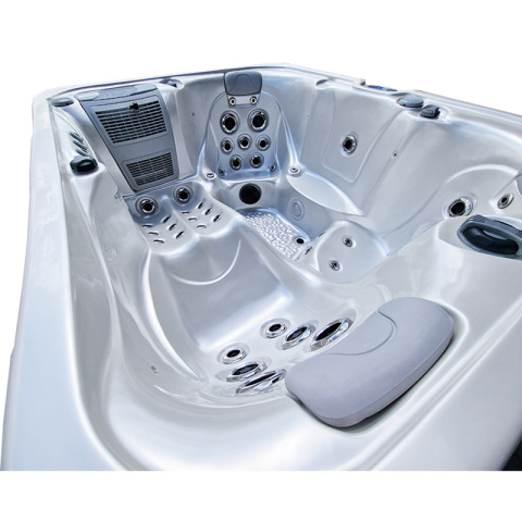 JACUZZI OGRODOWE WANNA SPA565 BIAŁA PERŁA OBUDOWA KAWA 170x210 CM