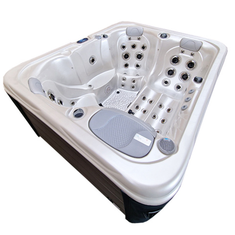 JACUZZI OGRODOWE WANNA SPA565 BIAŁA PERŁA OBUDOWA KAWA 170x210 CM