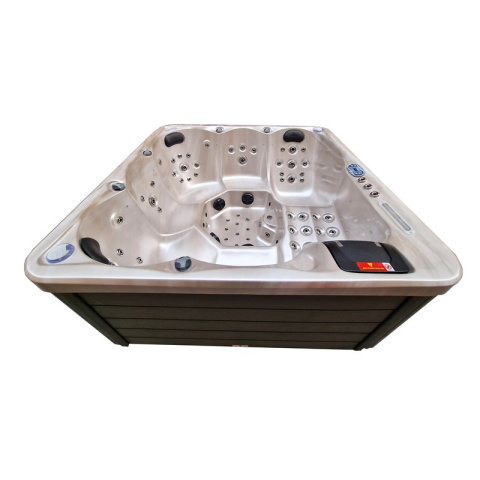 JACUZZI OGRODOWE WANNA SPA742 CAPPUCCINO OBUDOWA SZARA 190x190 CM