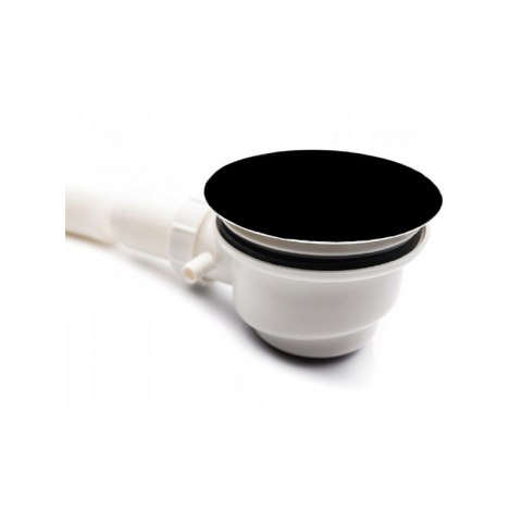 SYFON BRODZIKOWY KANALIZACYJNY ODPŁYW SF90 CZARNY FI 90