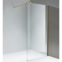 Ścianka prysznicowa SH07D 100 Złota Gold szkło 8mm