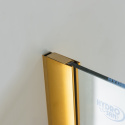 Ścianka prysznicowa SH07D 100 Złota Gold szkło 8mm