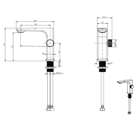 BATERIA UMYWALKOWA ŁAZIENKOWA F11-GR-BL SZARA LCD