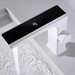 Bateria łazienkowa umywalkowa white-black F11W LCD