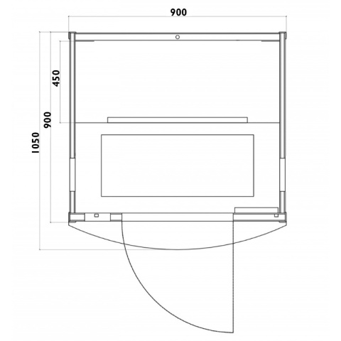 SAUNA SUCHA INFRARED NISKOTEMPERATUROWA LAHTI1 1-2 OSOBOWA 105x90 CM