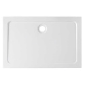 Drzwi Prysznicowe Przesuwne z brodzikiem SH03D Chrom 115-120cm szkło 8mm+ST04C Biały
