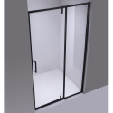 Drzwi prysznicowe uchylne 110x200 SH08D Czarne Black
