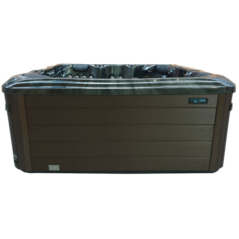 JACUZZI OGRODOWE WANNA SPA561 CZARNA FALA OBUDOWA KAWA 210x210 CM