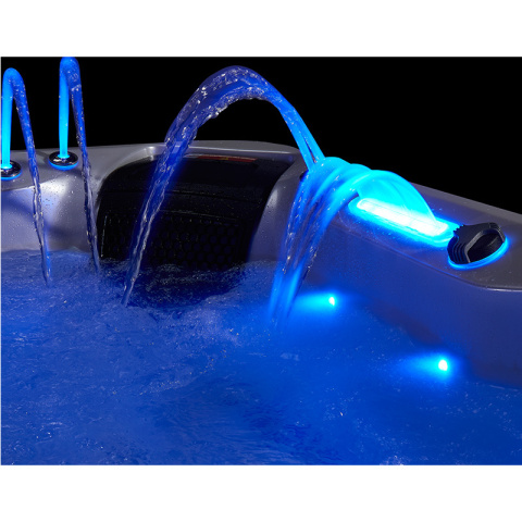 JACUZZI OGRODOWE WANNA SPA741 CAPPUCINO OBUDOWA KAWA 200x200 CM