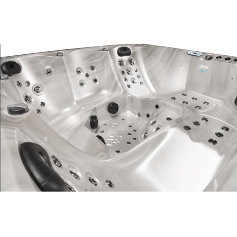 JACUZZI OGRODOWE WANNA SPA741 CAPPUCINO OBUDOWA KAWA 200x200 CM