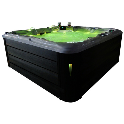 JACUZZI OGRODOWE WANNA SPA206 CAPPUCCINO OBUDOWA NATURALNA DESKA 230x230 CM