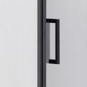 Kabina Prysznicowa z brodzikiem 80x80cm KZ1390A czarna + SXL02A czarny szkło 6mm