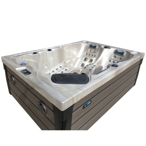 JACUZZI OGRODOWE WANNA SPA341 CAPPUCCINO OBUDOWA KAWA 220x156 CM