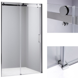 Drzwi Prysznicowe Przesuwne SH03C Chrom 105-110cm szkło 8mm