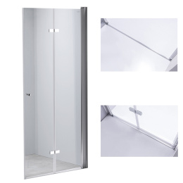 Drzwi prysznicowe składane łamane SH01D chrom 110cm