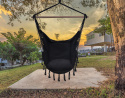 Fotel wiszący huśtawka JULIA krzesło brazylijskie hamak czarny