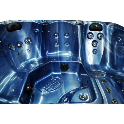 JACUZZI OGRODOWE WANNA SPA750 NIEBIESKA FALA OBUDOWA ANTRACYT 200x200 CM