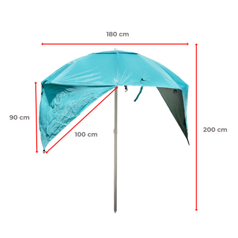 PARASOL PLAŻOWY OGRODOWY BALKONOWY TRITON 1A NIEBIESKI 180 CM