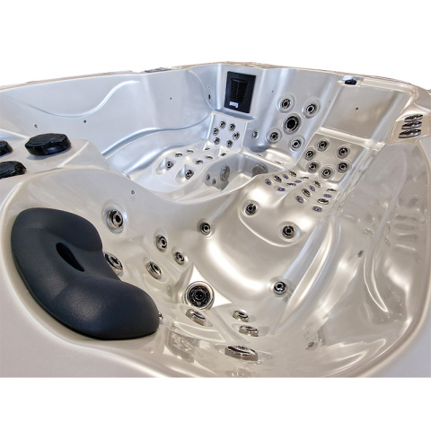 JACUZZI OGRODOWE WANNA SPA102 BIAŁA PERŁA OBUDOWA ANTRACYT 210x160 CM