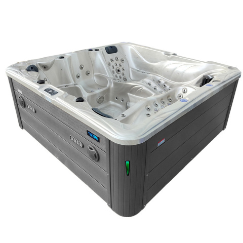 JACUZZI OGRODOWE WANNA SPA702 CAPPUCCINO OBUDOWA SZARA 230x230 CM