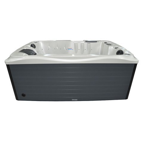 JACUZZI OGRODOWE WANNA SPA749 BIAŁA PERŁA OBUDOWA ANTRACYT 200x135 CM 230V