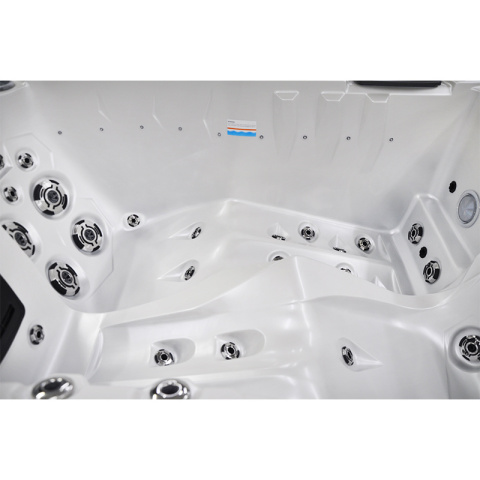 JACUZZI OGRODOWE WANNA SPA749 BIAŁA PERŁA OBUDOWA ANTRACYT 200x135 CM 230V