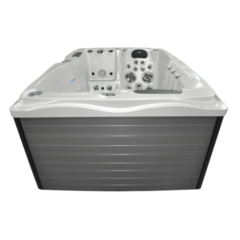 JACUZZI OGRODOWE WANNA SPA749 BIAŁA PERŁA OBUDOWA SZARA 200x135 CM 230V