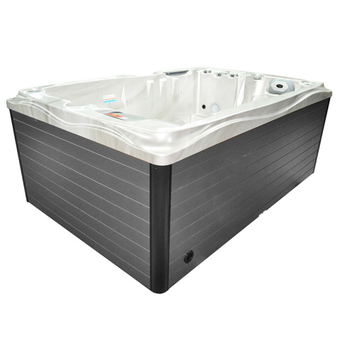 JACUZZI OGRODOWE WANNA SPA749 CAPPUCINO OBUDOWA SZARA 200x135 CM 230V