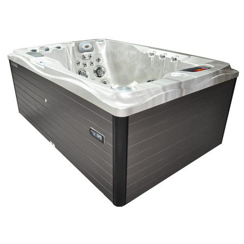 JACUZZI OGRODOWE WANNA SPA749 CAPPUCINO OBUDOWA SZARA 200x135 CM 230V