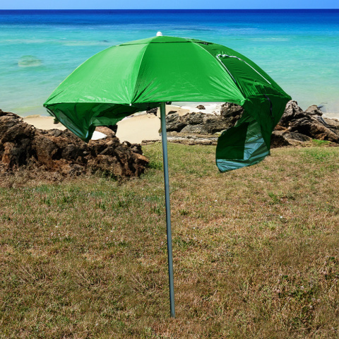 PARASOL PLAŻOWY OGRODOWY BALKONOWY TRITON 1B ZIELONY 180 CM