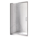 Drzwi Prysznicowe Przesuwne KZ14D Chrom 125-130cm szkło 6mm ścianka