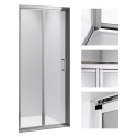 Drzwi Prysznicowe składane 100x195cm SH09C Chrom 6mm