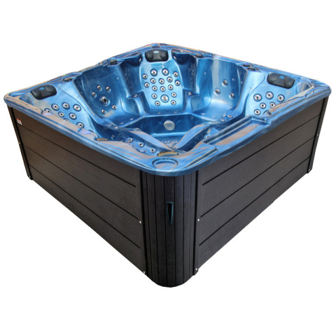 JACUZZI OGRODOWE WANNA SPA702 NIEBIESKA FALA OCEANU OBUDOWA ANTRACYT 230x230 CM